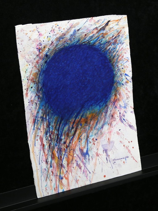 Berner, Bernd - zonder titel - 1988 - gouache op geschept papier - met de hand gesigneerd