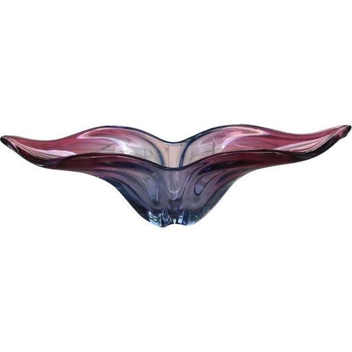 Centre de table vintage en verre de Murano