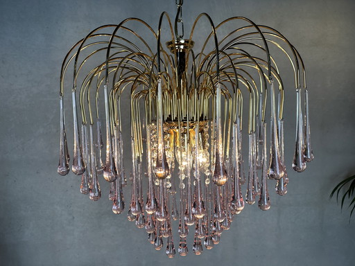 Vintage Rose Teardrop Chandelier