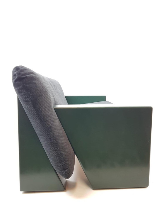 Divano vintage Artifort "Sandwich" in tessuto nuovo, verde e nero – Divani 2 posti, Plastic, Textile (photo 4 of 11)
