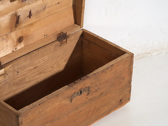 Antieke massief houten kist (ca. 1900) #81 – Opbergkast, Rustic (photo 19 of 40)