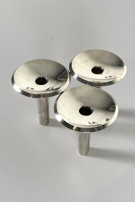 Candeliere Stoffi/nagel placcato argento