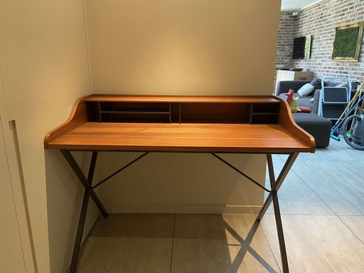Urseline Desk European Walnut - Ligne Roset Designer: Pierre Paulin