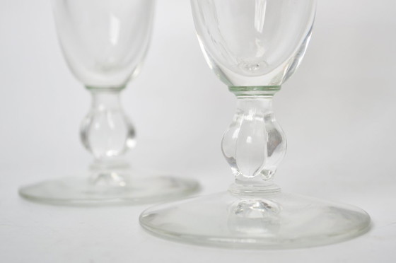 Image 1 of Pair of Libbey MARINE LIFE Pilsner Glasses / 1950's Vintage / Collectible, Gilded