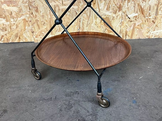 Image 1 of Carrello da portata in teak anni &#39;60 e &#39;70 Carrello da portata in corda Jie Gantofta Svezia anni &#39;60