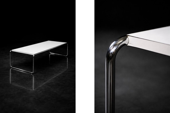 Image 1 of Vintage Mid-Century Italian Modern Laccio Kiga Low Coffee Table by Marcel Breuer for Gavina, 1960s