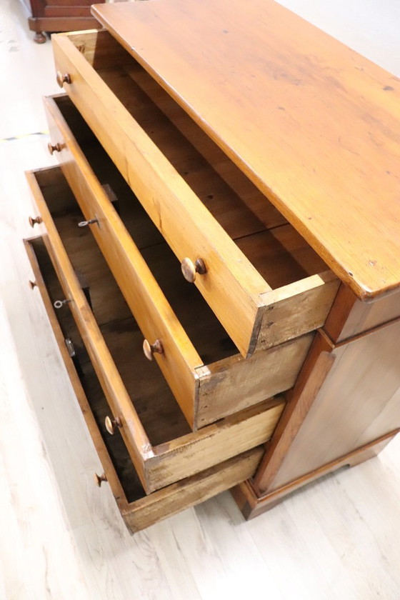 Image 1 of Antique Wooden Chest Of Drawers, Late 19Th Century