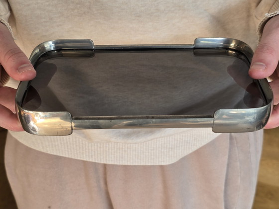 Image 1 of Selangor, 2 design trays made of glass and tin