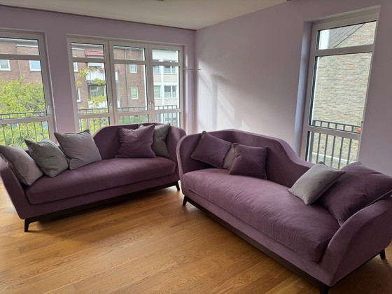 Image 1 of Designer sofa bed Jeremie Evo by Milano Bedding, 2x (incl. 5 additional, separate cushions each) *like new