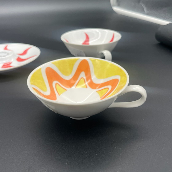Rosenthal studio-line „O Sole Mio“, 4 Espresso Cups with Saucers, 8-piece Design Set, Crockery, Porcelain (photo 6 of 15)