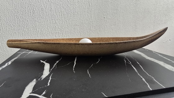 Ciotola in Ceramica Biomorfa Mid-Century Moderna Stile Canoa - Stile Studio Brutalista – Ciotole (photo 3 of 8)