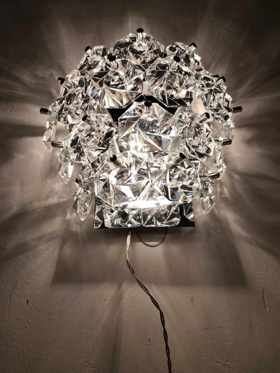 Image 1 of Crystal wall sconce. Germany, 1970s.