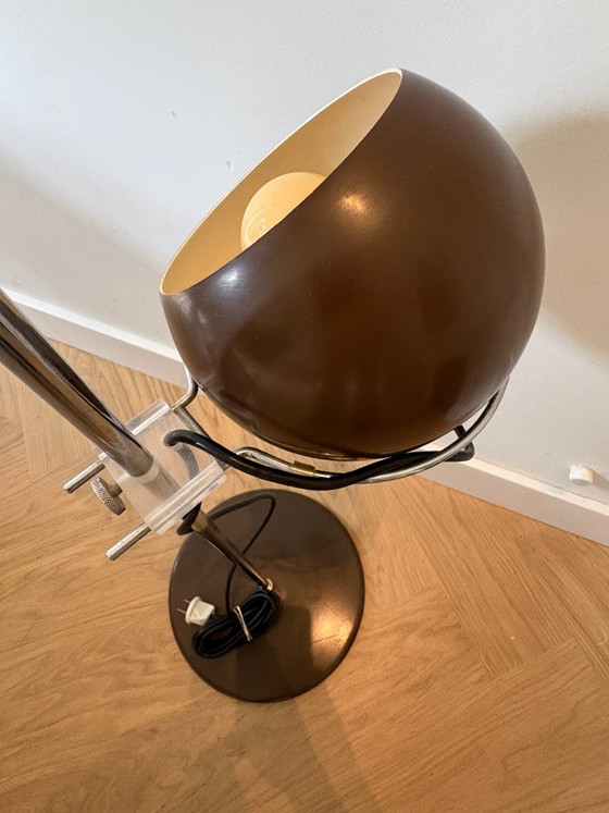 Vintage GEPO 300A Floor light - brown / Chrome (photo 3 of 9)