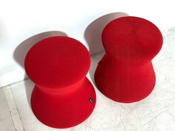 2 sgabelli ergonomici Löffler Fungo - Maglia rossa - ErgoTop - Design tedesco – Textile (photo 3 of 6)