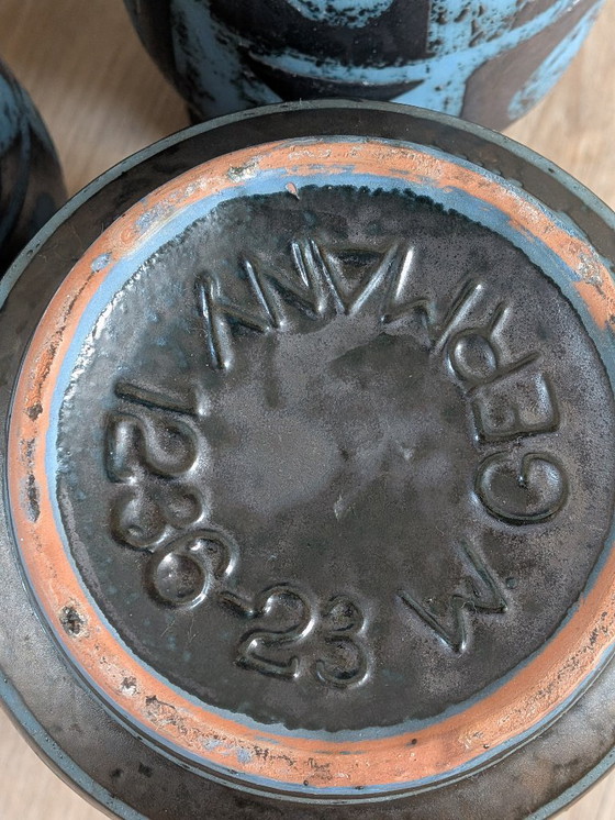 Image 1 of Curated 6-Piece "Ankara" Collection by Carstens Tönnieshof – Iconic Mid-Century Modern West German Fat Lava Pottery