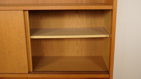 Image 1 of Armoire murale vintage | Bibliothèque | Chêne | Portes coulissantes