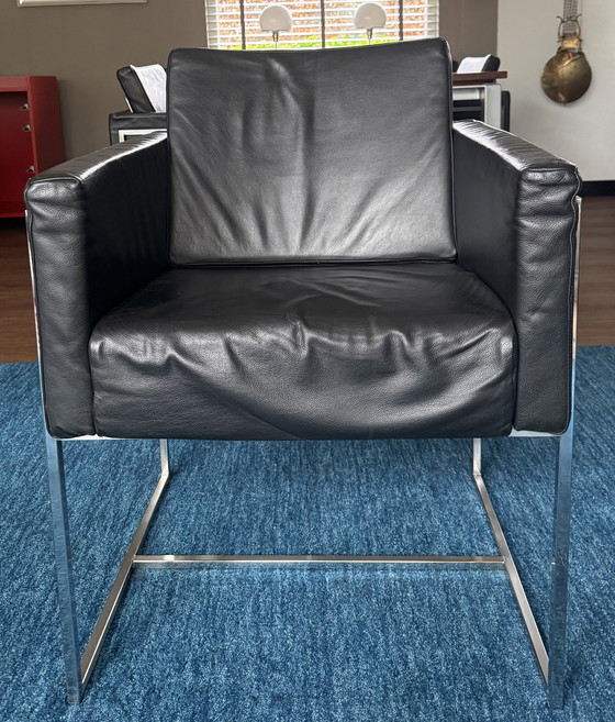 Image 1 of 🖤 ​​Chaises de salle à manger Harvink « Forum » (x6) + table design 220 x 90 cm – bois de cerisier