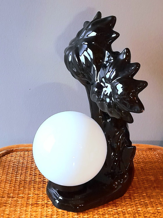 Image 1 of Ceramic palm tree lamp, 1980