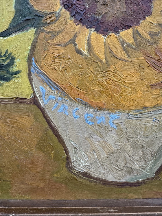 Gemälde Sonnenblumen nach Van Gogh – Gemälde & Zeichnungen, Wood (photo 8 of 15)