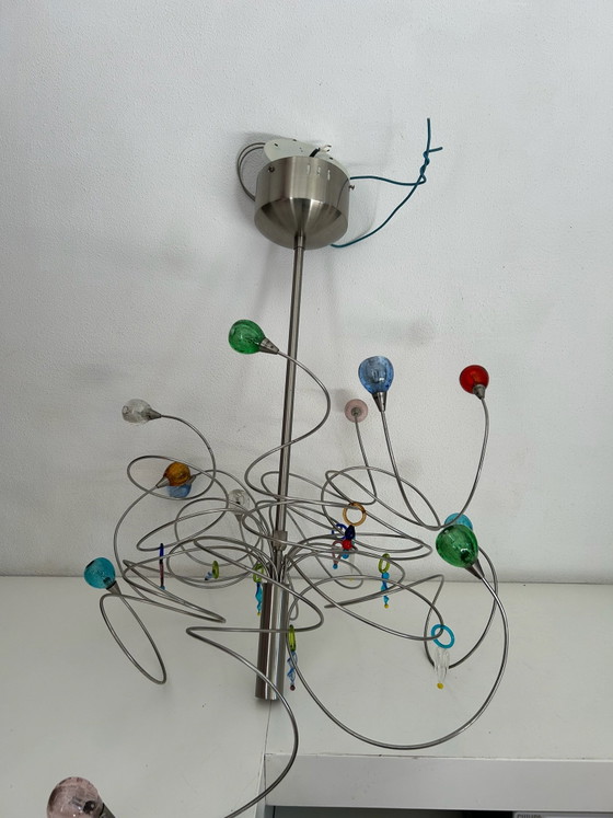 Harco Loor Strawberry lampada a sospensione 12 sfere – Lampade a sospensione, Vetro, rvs (photo 2 of 5)