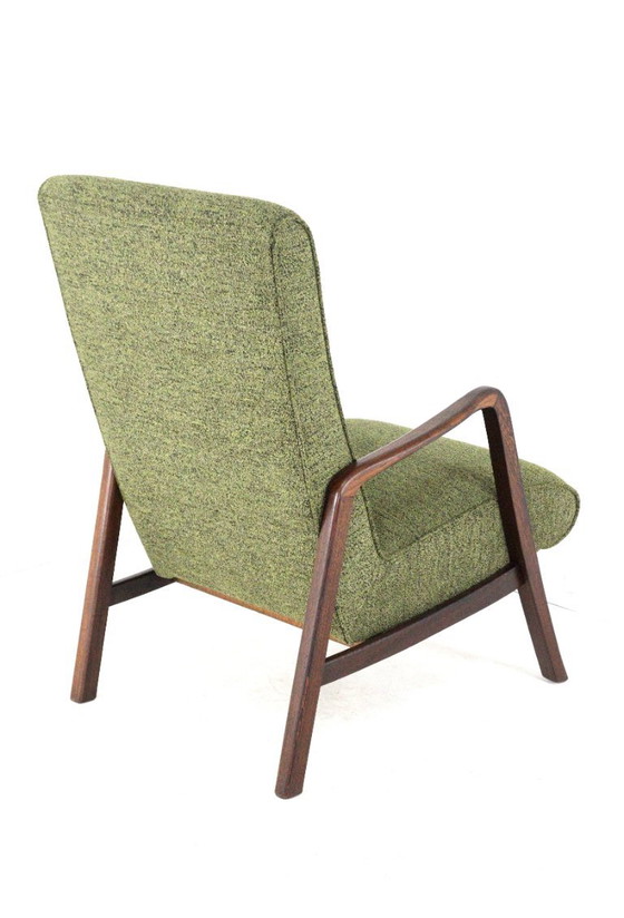 Knicos armchair vintage newly upholstered wenge – Wood (photo 5 of 15)