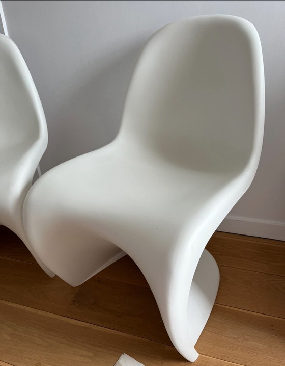 Image 1 of 4x Vitra Verner Panton Stoelen