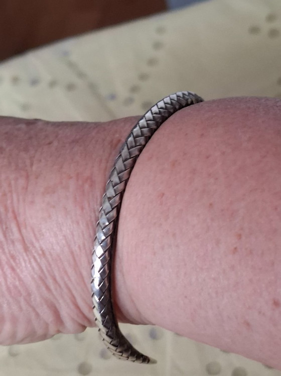 Image 1 of Massief zilveren armband, 20 cm (geschikt voor polsen van 18,5 tot 22 cm)