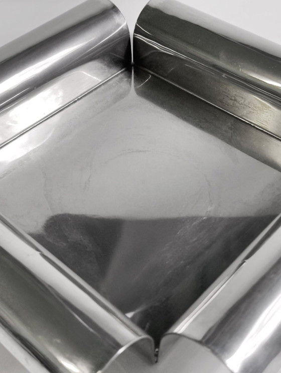 Image 1 of Coupe à fruits vintage Cleto Munari Italia plaquée argent, années 80.