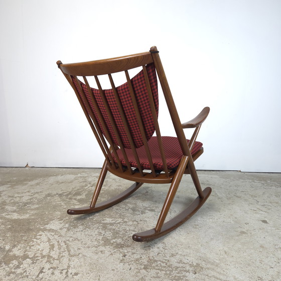 Image 1 of Frank Reenskaug, Bramin Møbler schommelstoel Deens teak 60's