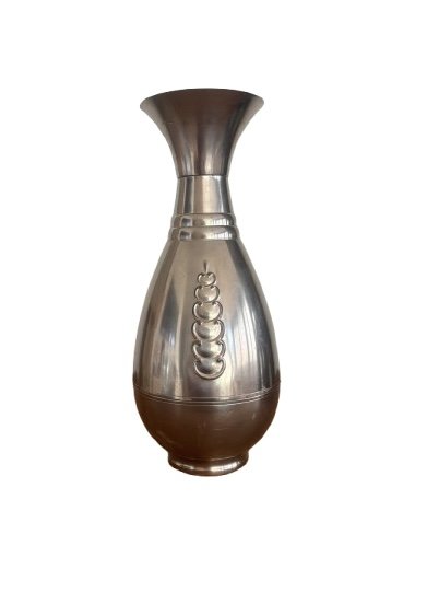 Vaso Art Déco antico di RIO Tiel (Daalderop) – vazen, Metal