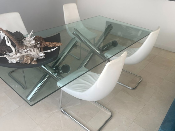 Image 1 of 4 x Rolf Benz dining chair STU 690 white/chrome