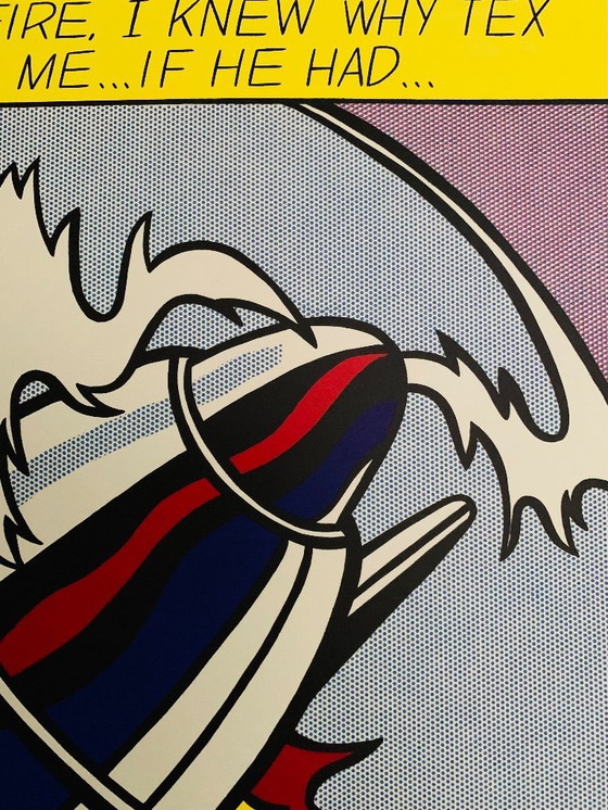 Image 1 of Roy Lichtenstein: "Triptychon, As I Opened Fire". 3-luik.