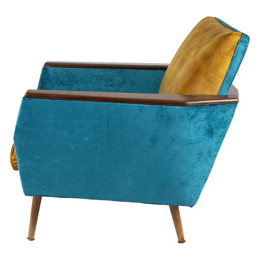 Petrol Blue Danish 60S Seat