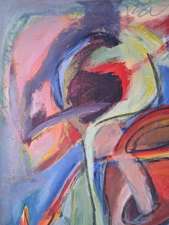 Image 1 of Heart Beat,intuitive,acrylic