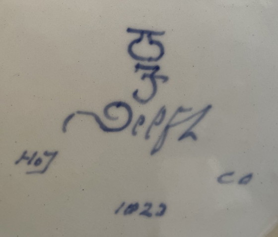 Image 1 of De Porcelyne Fles - Delftsblauw herdenkingsbord 25 jaar bevrijding WOII