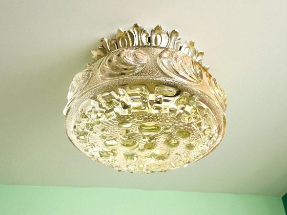 Image 1 of Plafonnier ou applique murale décorative en verre