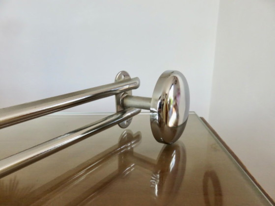 Appendiabiti in Metallo Cromato, Vintage, 5 Ganci, Anni '80 – Chrome (photo 6 of 15)
