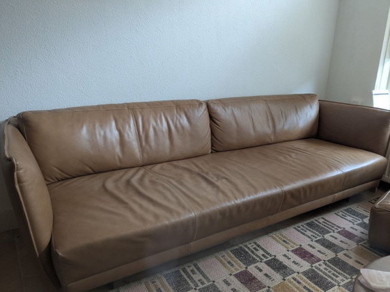 Image 1 of Designer leather sofa in brown – Studio Segers