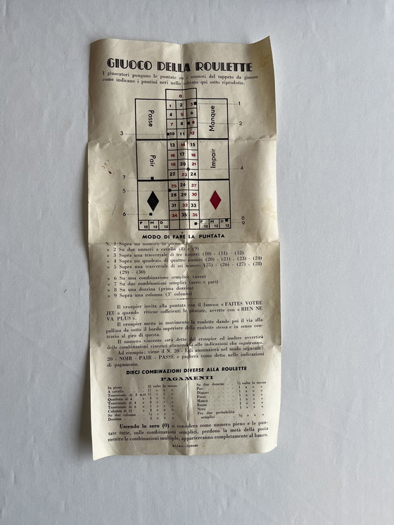 Image 1 of Casino Venedig, Set aus dem Jahr 1950