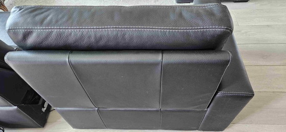 Poltrona in pelle nera – Divani 2 posti, Leather, Metal (photo 4 of 8)