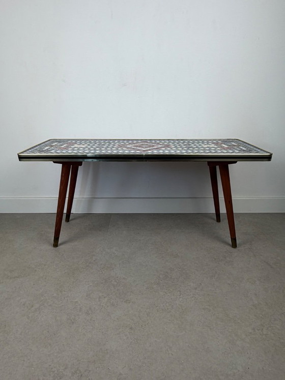 Image 1 of Vintage mosaic table, coffee table, side table