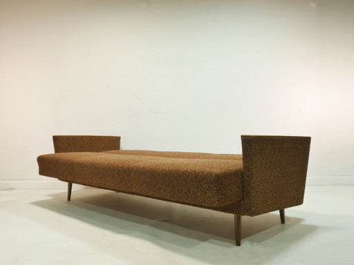 Vintage sofa with sleeping function, 1960s, Germany, Mid Century Couch