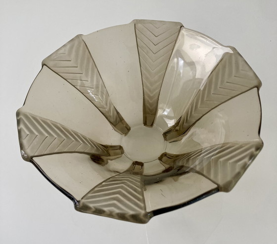 Image 1 of Plato de cristal Art Déco de 1930, modelo Athena, empresa Walther&Sohne