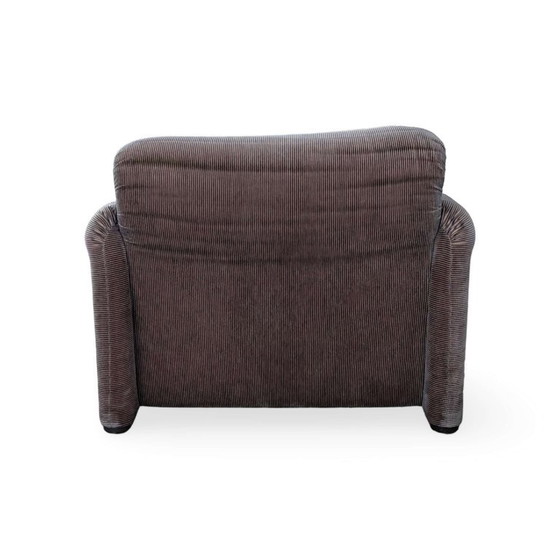 Original Cassina Maralunga Armchair Vico Magistretti Vintage Cord, Textile, Brown (photo 6 of 15)
