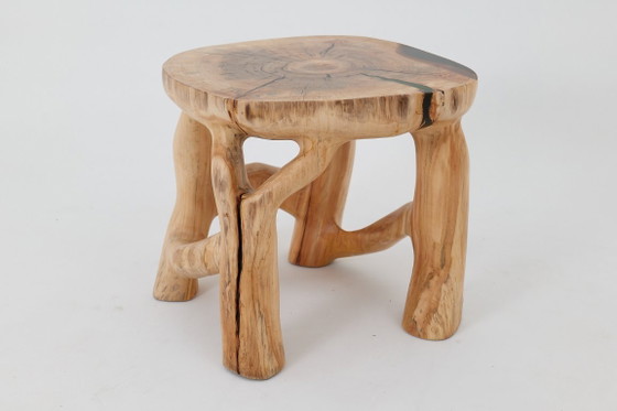 Image 1 of Sculptural Coffee Table, Solid Wood, Contemporary Design, Handmade, Logniture