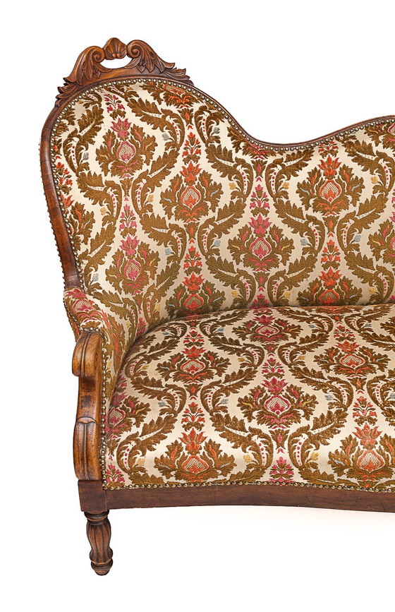 Image 1 of Walnut loveseat, 1930