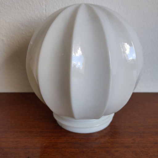 Globe de plafonnier en verre blanc laiteux