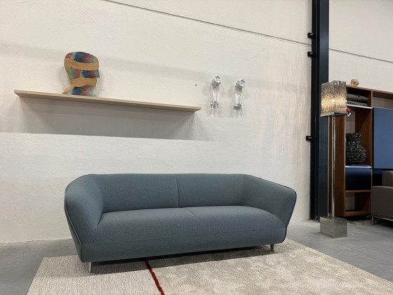 Image 1 of Pode Turia Bank 3 Zits blauw stof