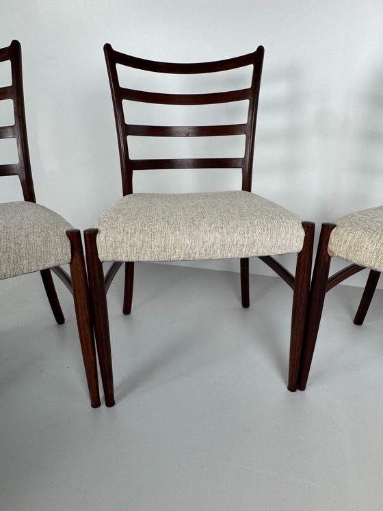 Image 1 of Set mit 8 Esszimmerstühlen aus Palisanderholz von Johannes Andersen – Schou Andersen Møbelfabrik