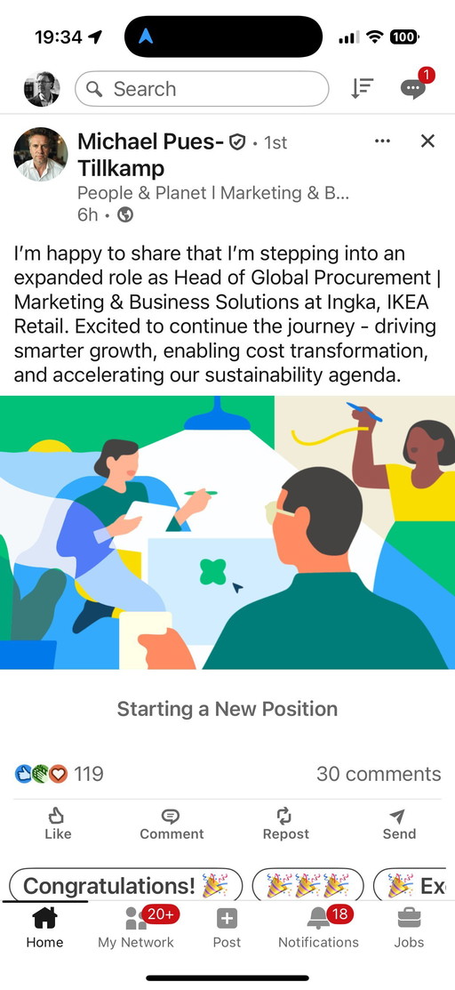 Henk Vos wengé table 150 bij 150